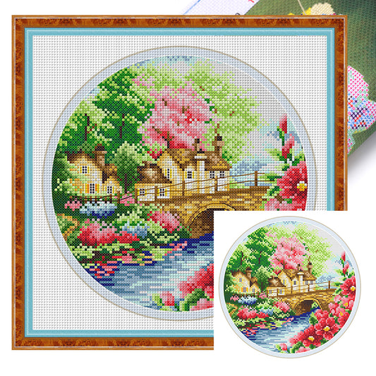 Spring - 11CT Stamped Cross Stitch 35*35CM£¨Spring£©