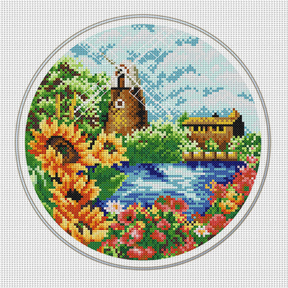 Summer - 11CT Stamped Cross Stitch 35*35CM£¨Spring£©