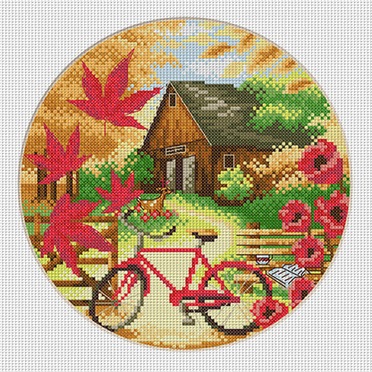 Autumn - 11CT Stamped Cross Stitch 35*35CM£¨Spring£©