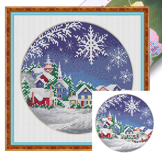 Winter - 11CT Stamped Cross Stitch 35*35CM£¨Spring£©