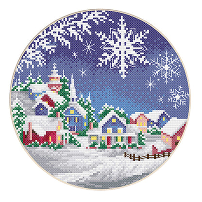 Winter - 11CT Stamped Cross Stitch 35*35CM£¨Spring£©