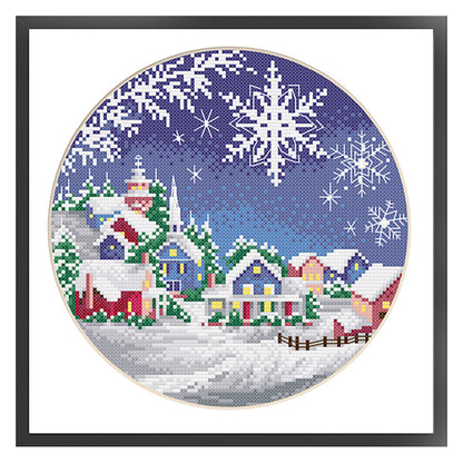 Winter - 11CT Stamped Cross Stitch 35*35CM£¨Spring£©