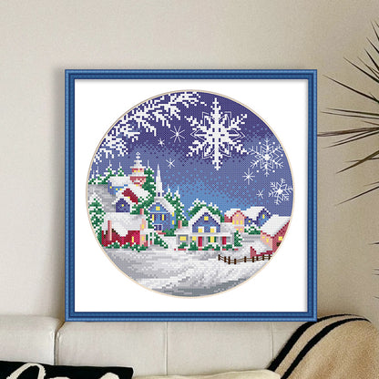 Winter - 11CT Stamped Cross Stitch 35*35CM£¨Spring£©