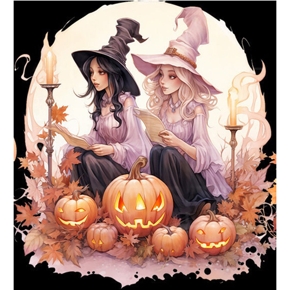 Halloween Witch - 11CT Stamped Cross Stitch 50*55CM