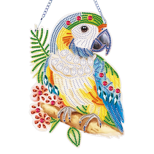 Special Shape Diamond Art Hanging Pendant for Home Wall Decor (Parrot)