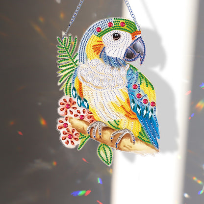 Special Shape Diamond Art Hanging Pendant for Home Wall Decor (Parrot)