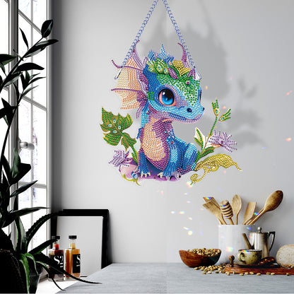 Special Shape Diamond Art Hanging Pendant for Home Wall Decor (Pterosaur)