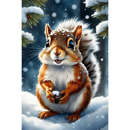 Squirrel - Full Round Drill Diamond Painting 40*60CM