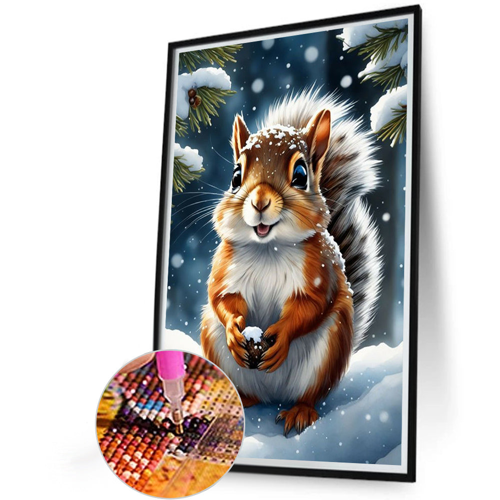 Squirrel - Full Round Drill Diamond Painting 40*60CM