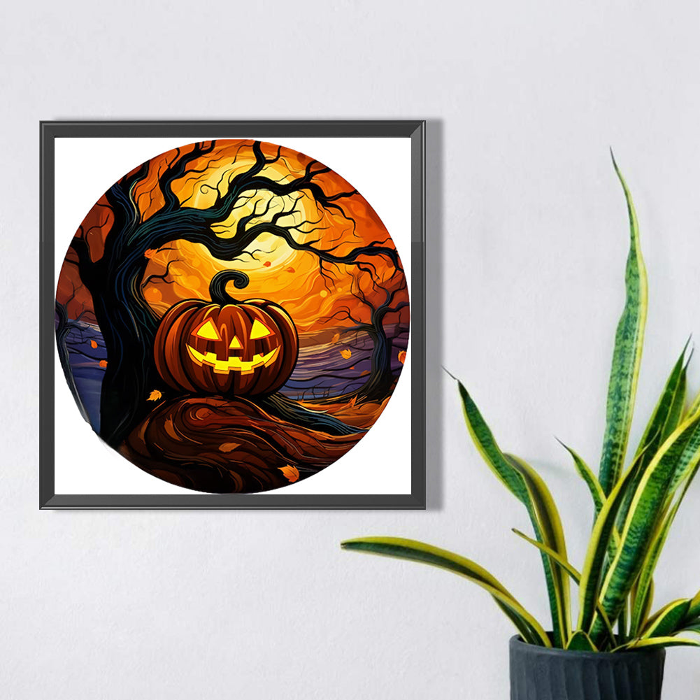 Jack O Lantern - Full AB Drill Round Diamond Painting 30*30CM