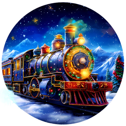 Christmas Train - Full AB Drill Round Diamond Painting 30*30CM