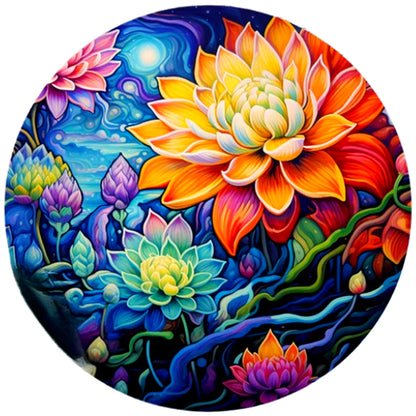 Lotus - Full AB Drill Round Diamond Painting 30*30CM