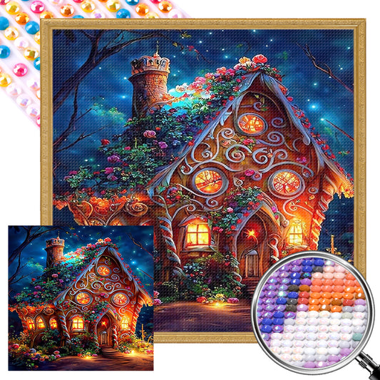 Candy House - Full AB Drill Round Diamond Painting 40*40CM