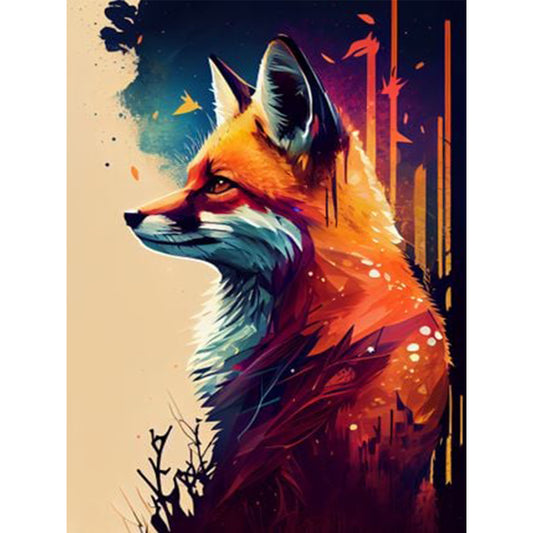 Fox - Full Round Drill Diamond Painting 30*40CM