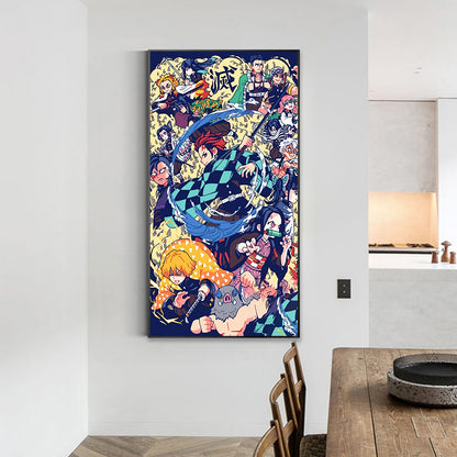 Demon Slayer: Kimetsu No Yaiba - Full Round Drill Diamond Painting 40*70CM