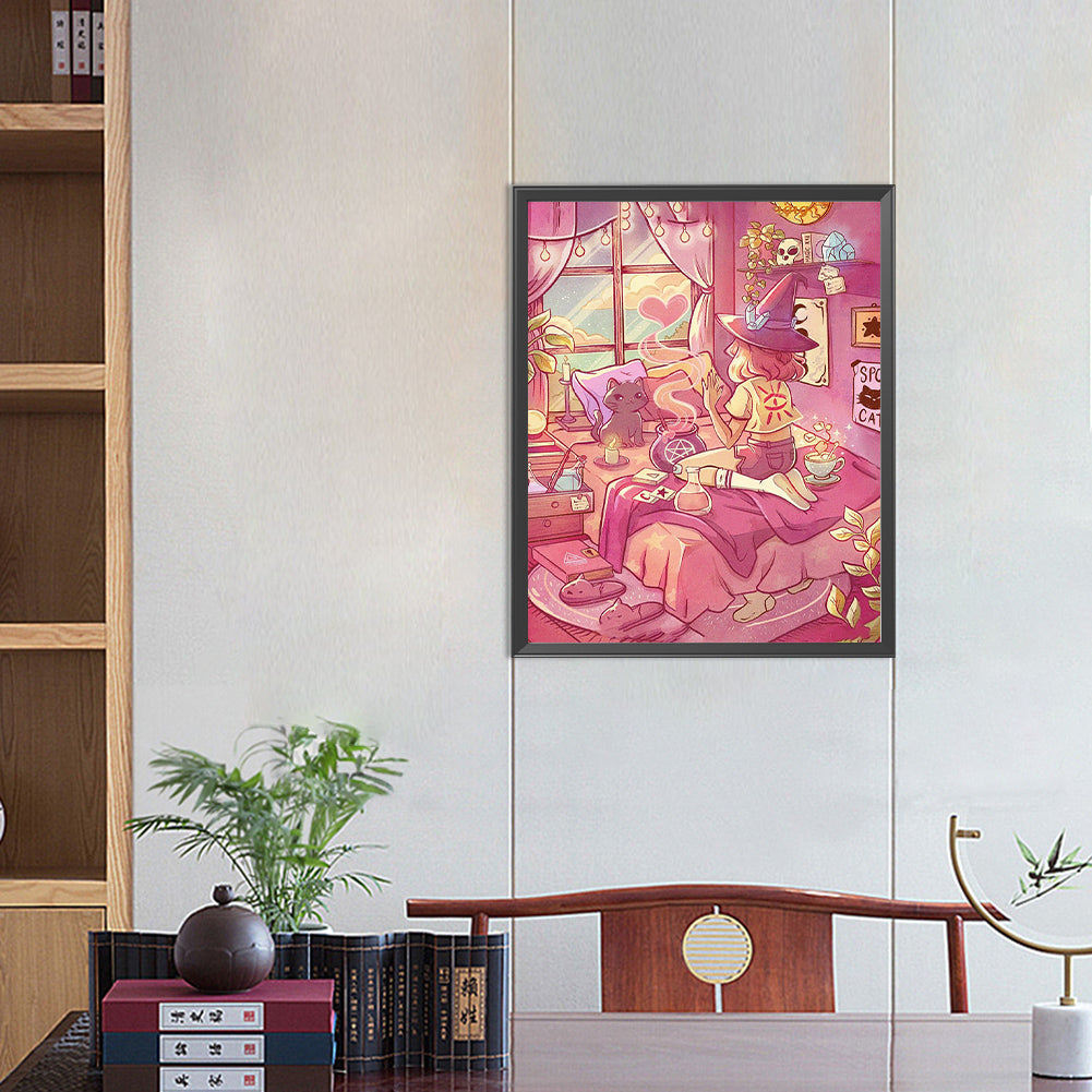 Little Witch - Full Round Drill Diamond Painting 40*50CM