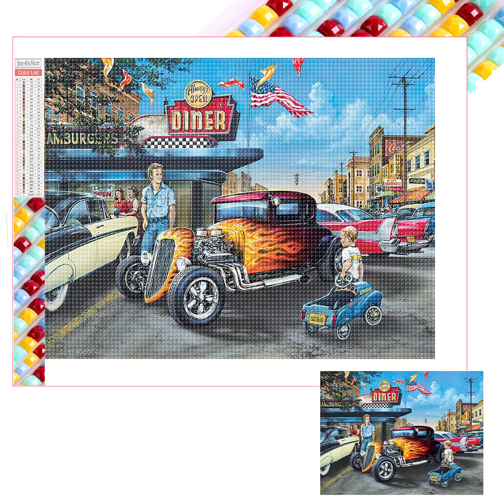 Racing - Full Square Drill Diamond Painting 40*30CM