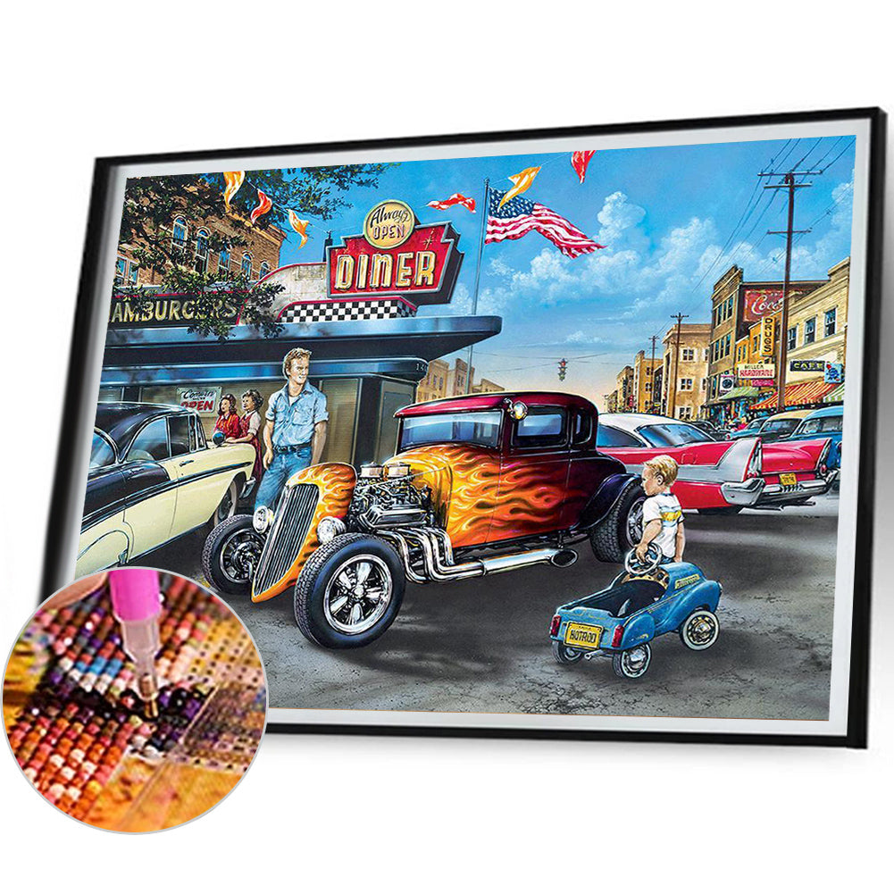 Racing - Full Square Drill Diamond Painting 40*30CM