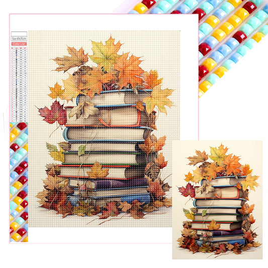 Maple Leaf Books - Full Square Drill Diamond Painting 30*40CM