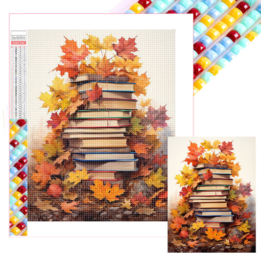 Maple Leaf Books - Full Square Drill Diamond Painting 30*40CM