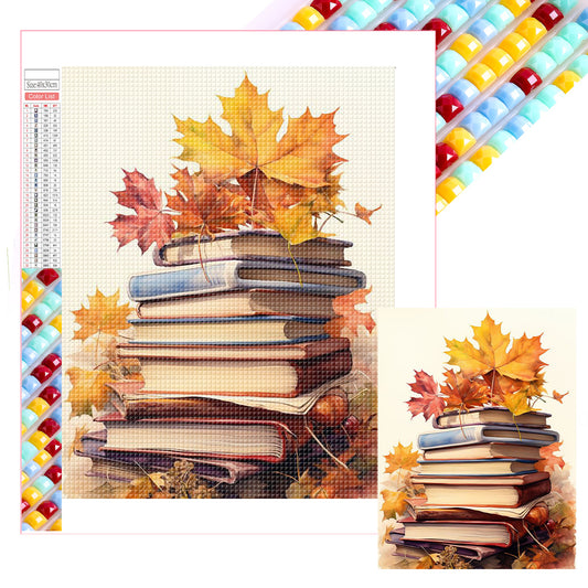 Maple Leaf Books - Full Square Drill Diamond Painting 30*40CM