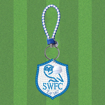 Double Sided Special Shape Diamond Painting Keychain (Sheffield Wednesday Team)