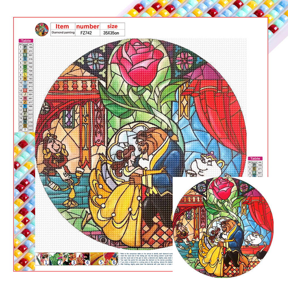 Beauty And The Beast - Full Square Drill Diamond Painting 35*35CM