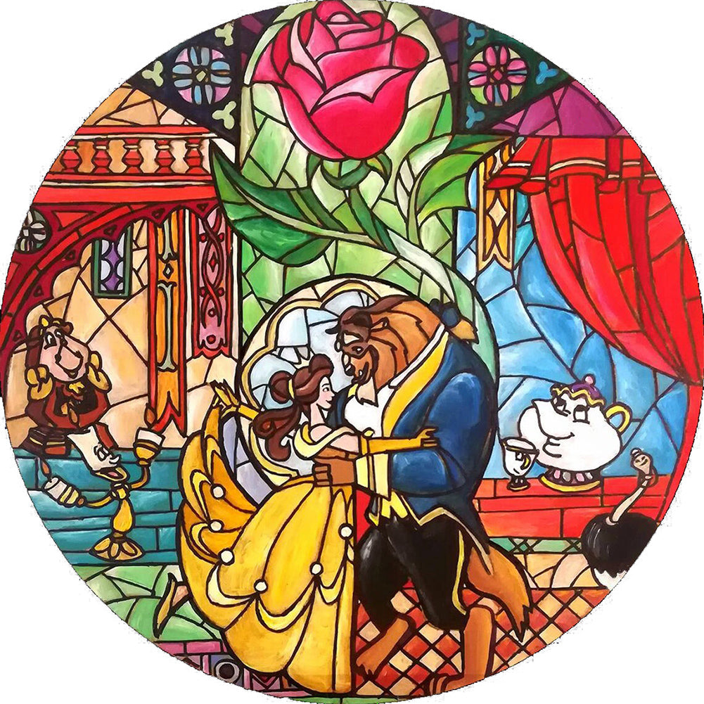 Beauty And The Beast - Full Square Drill Diamond Painting 35*35CM
