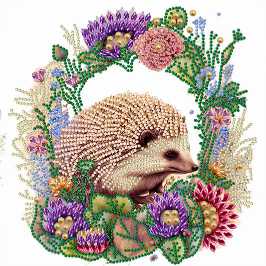 Garland Little Hedgehog - Special Shaped Drill Diamond Painting 30*30CM