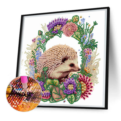 Garland Little Hedgehog - Special Shaped Drill Diamond Painting 30*30CM