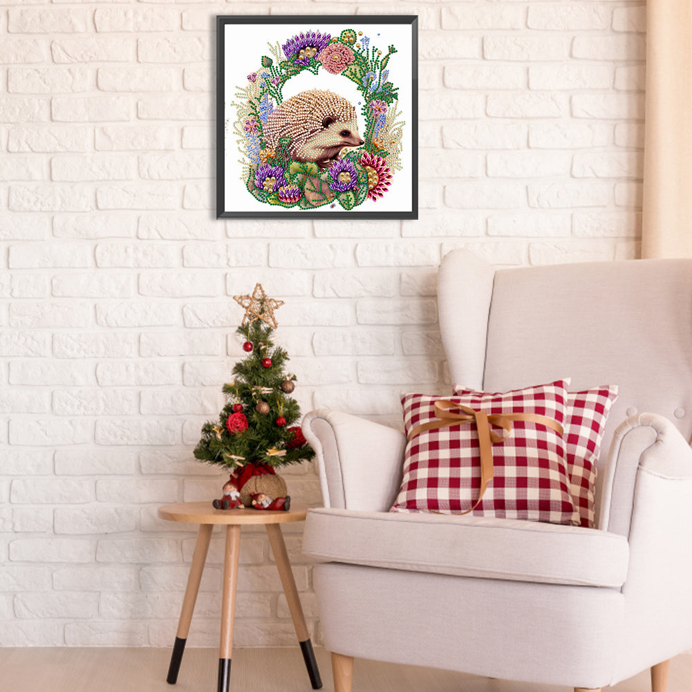 Garland Little Hedgehog - Special Shaped Drill Diamond Painting 30*30CM