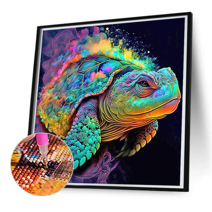 Colorful Sea Turtle - Full Round Drill Diamond Painting 50*50CM