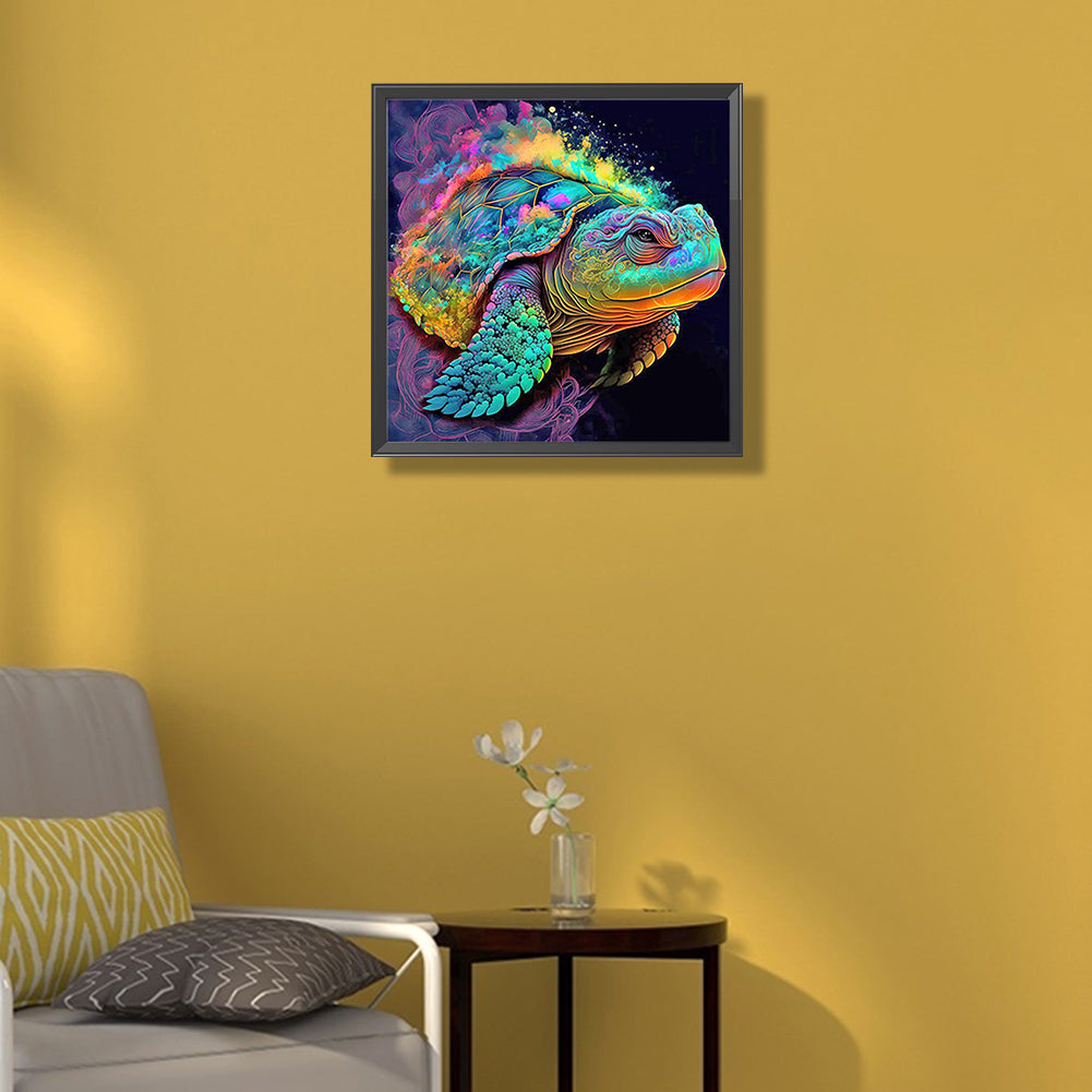 Colorful Sea Turtle - Full Round Drill Diamond Painting 50*50CM