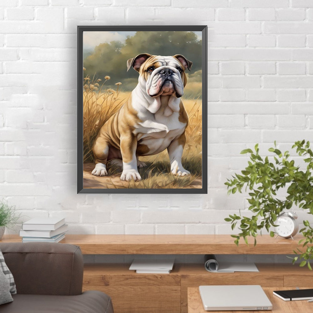 Puppy - Full Round Drill Diamond Painting 30*40CM