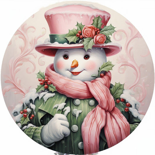 Christmas Snowman - Full Round Drill Diamond Painting 30*30CM