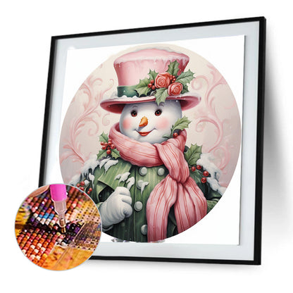 Christmas Snowman - Full Round Drill Diamond Painting 30*30CM