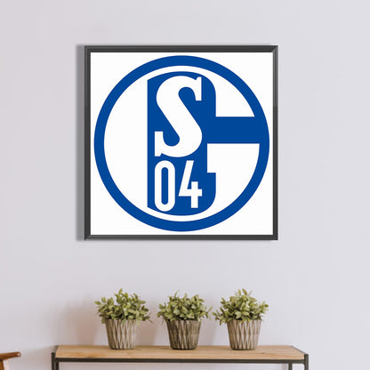 Schalke 04 Team Logo - Full Round Drill Diamond Painting 40*40CM