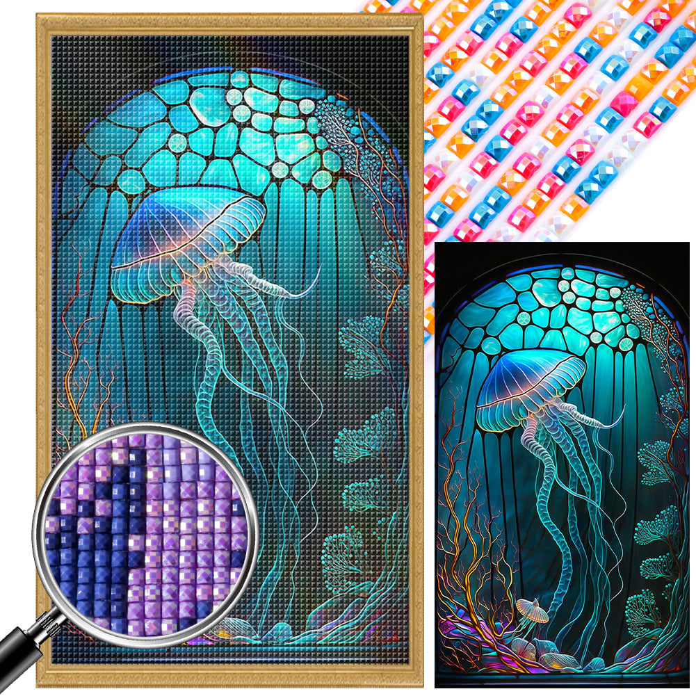 Jellyfish - Full Square Drill Diamond Painting 40*70CM