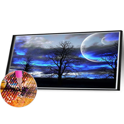 Blue Sky - Full Round Drill Diamond Painting 60*35CM