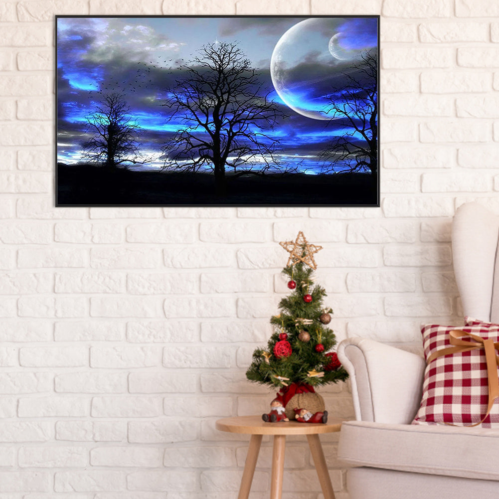 Blue Sky - Full Round Drill Diamond Painting 60*35CM