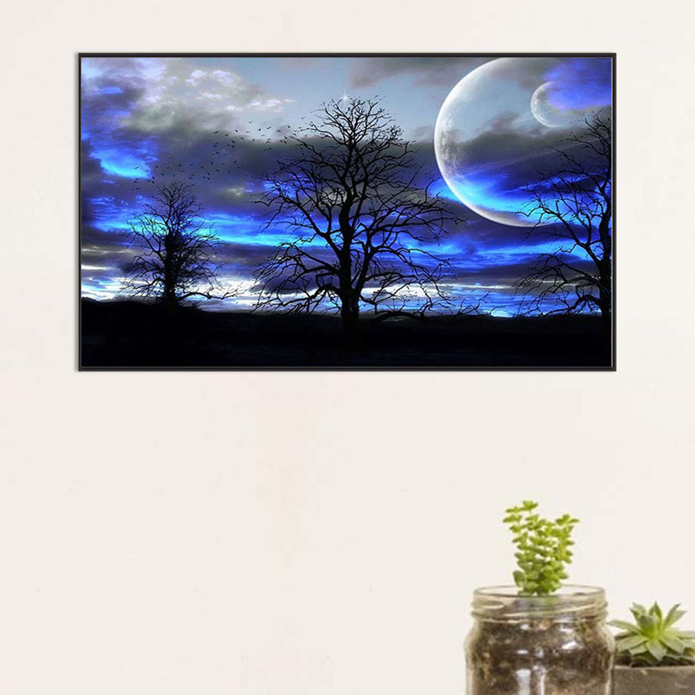 Blue Sky - Full Round Drill Diamond Painting 60*35CM