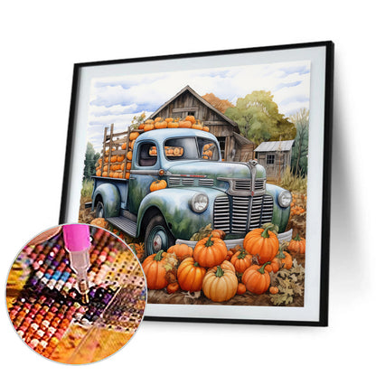 Fruit And Vegetable Truck - Full Round Drill Diamond Painting 30*30CM