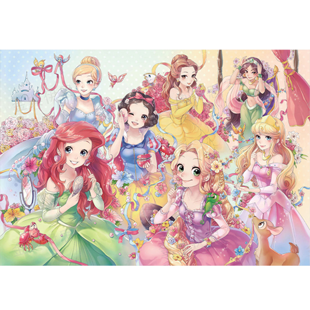 Disney Princesses - 11CT Stamped Cross Stitch 90*60CM