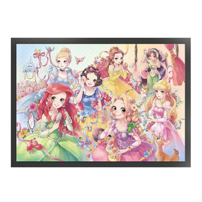 Disney Princesses - 11CT Stamped Cross Stitch 90*60CM