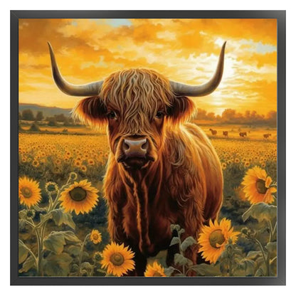 Alpine Yak - 11CT Stamped Cross Stitch 40*40CM