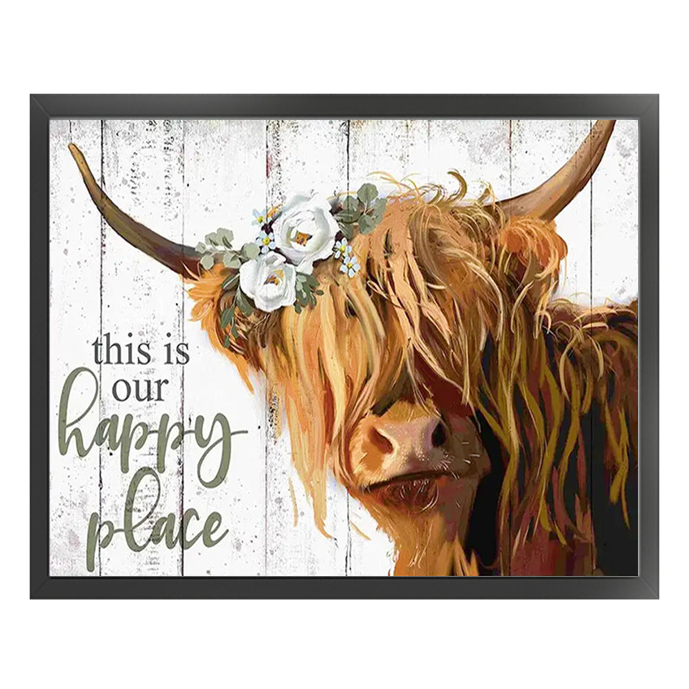 Alpine Yak - 11CT Stamped Cross Stitch 50*40CM