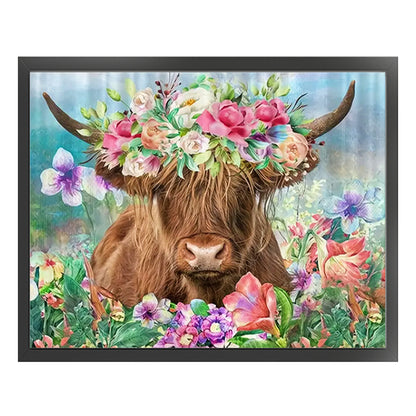 Alpine Yak - 11CT Stamped Cross Stitch 50*40CM