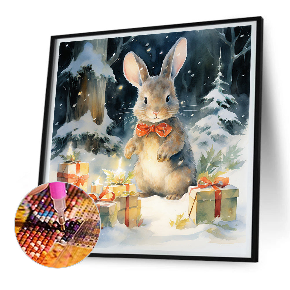 Gift Bunny - Full Round Drill Diamond Painting 30*30CM