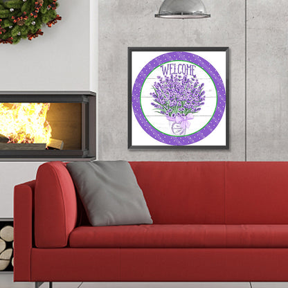Round Brand Lavender - Full Round Drill Diamond Painting 30*30CM