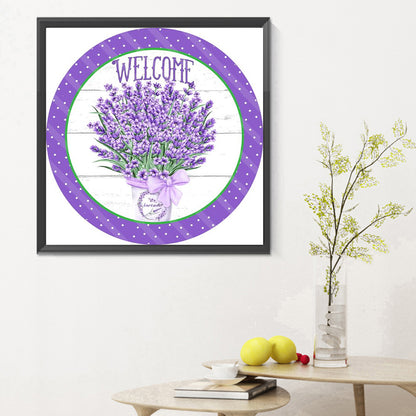 Round Brand Lavender - Full Round Drill Diamond Painting 30*30CM